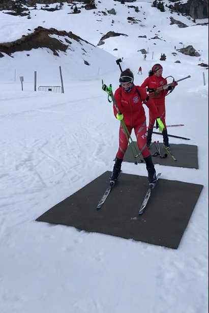 Concentraci&oacute;n de a&ntilde;o nuevo y primer test en nieve